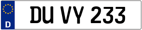 Trailer License Plate